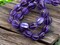 *12* 10mm Purple Washed Matte Purple AB Faceted Round Melon Beads